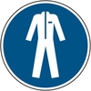 ISO Safety Sign - Wear protective clothing, M010, Laminated Polyester, 100mm, Wear protective clothing
